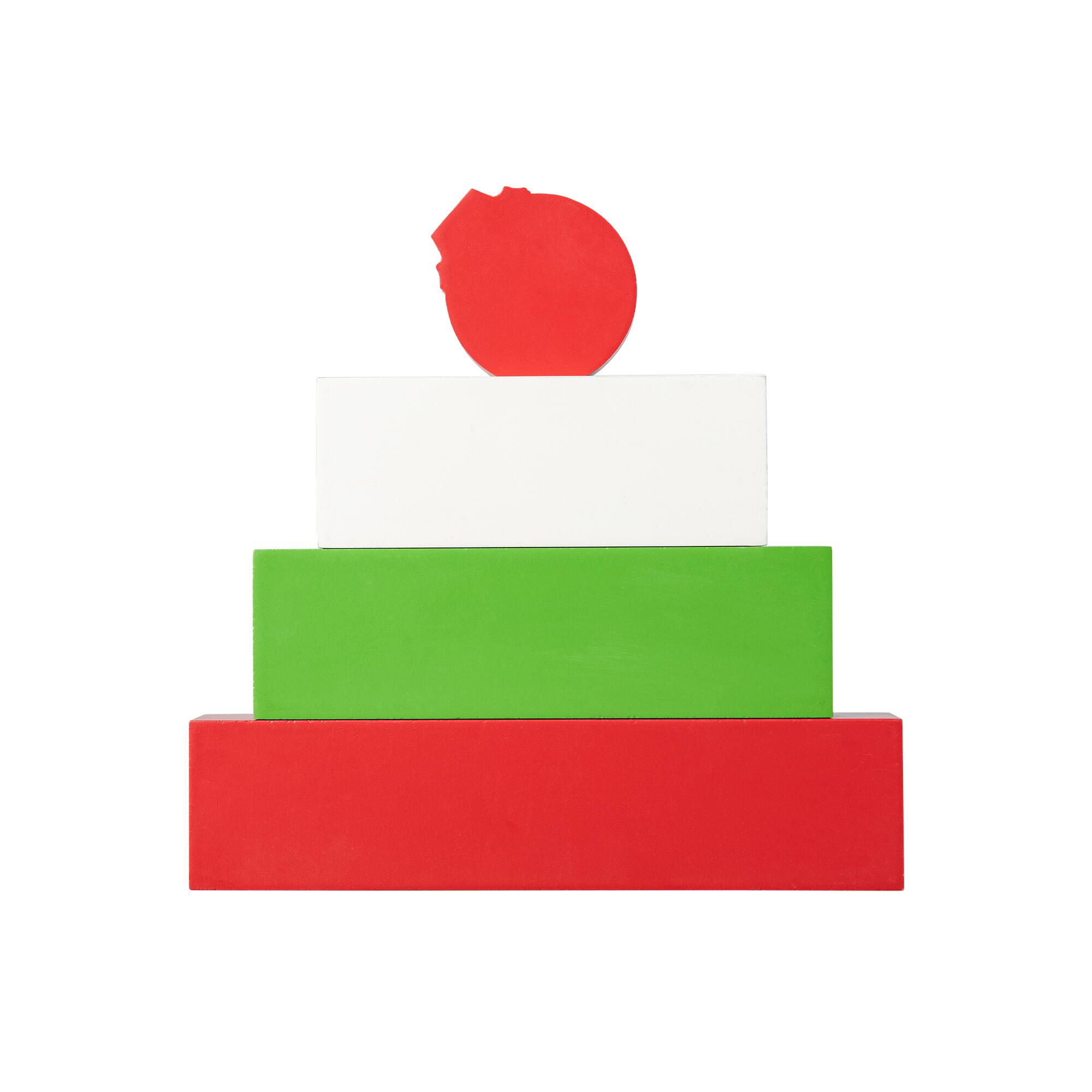 Glitzhome® 9.5" Christmas Wooden Block Word Sign